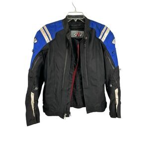 Joe‎ Rocket Men M Textile Motorcycle Racing Jacket-Armored-Inner Jacket-Blue/Blk